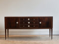Mobile ingresso - Legno - 180 x 42 x 82 cm - Marrone scuro - Stile moderno con contenimento e cassetti