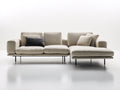 Divano angolare - Tessuto - 290 x 175 x 90 cm - Beige - Stile contemporaneo