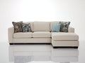Divano angolare - Tessuto - 260 x 170 x 88 cm - Crema - Stile contemporaneo