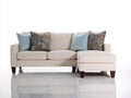 Divano angolare - Tessuto - 245 x 160 x 88 cm - Crema - Stile contemporaneo