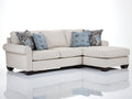 Divano angolare - Tessuto - 290 x 175 x 90 cm - Crema - Stile contemporaneo
