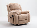 Poltrona reclinabile - Tessuto bouclé - 97 x 93 x 105 cm - Beige sabbia - Stile moderno