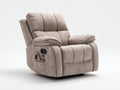 Poltrona reclinabile - Tessuto - 97 x 95 x 105 cm - Beige chiaro - Stile moderno