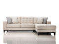 Divano angolare - Tessuto - 270 x 175 x 88 cm - Beige - Stile moderno